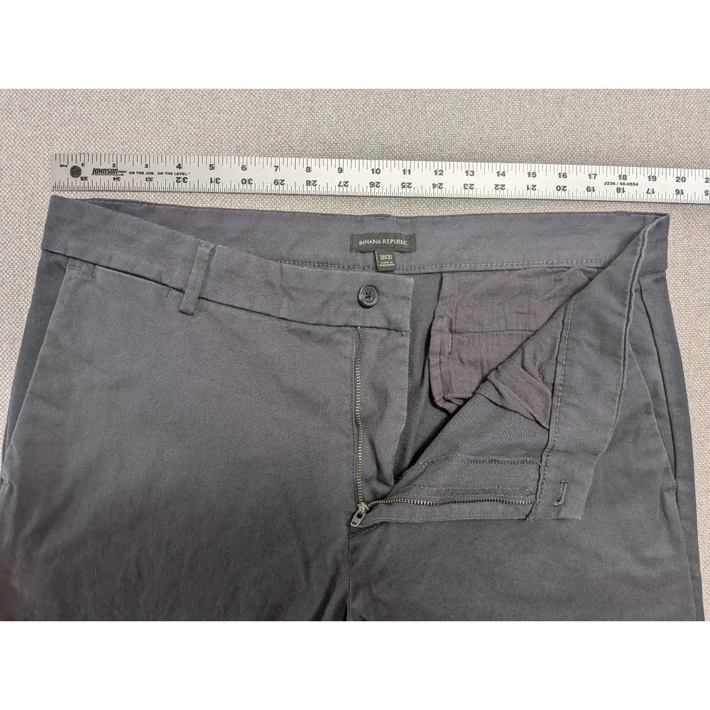 Banana Republic Pants Men's 38x30 Dark Gray Cotton Stretch Chinos